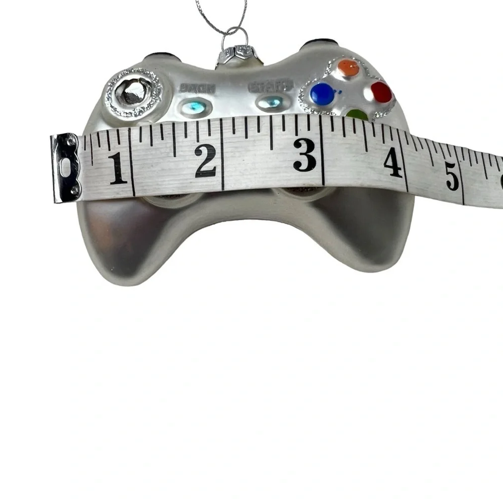 Retro Ornament Gamer Controller Video Game - Blown Glass Glitter Christmas Decor